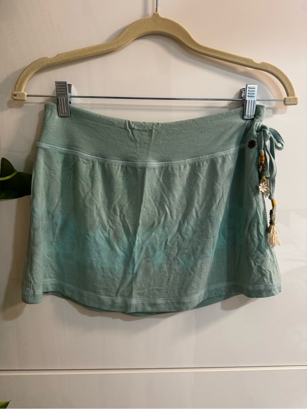 Boho Green & Blue Tie Dye Skirt